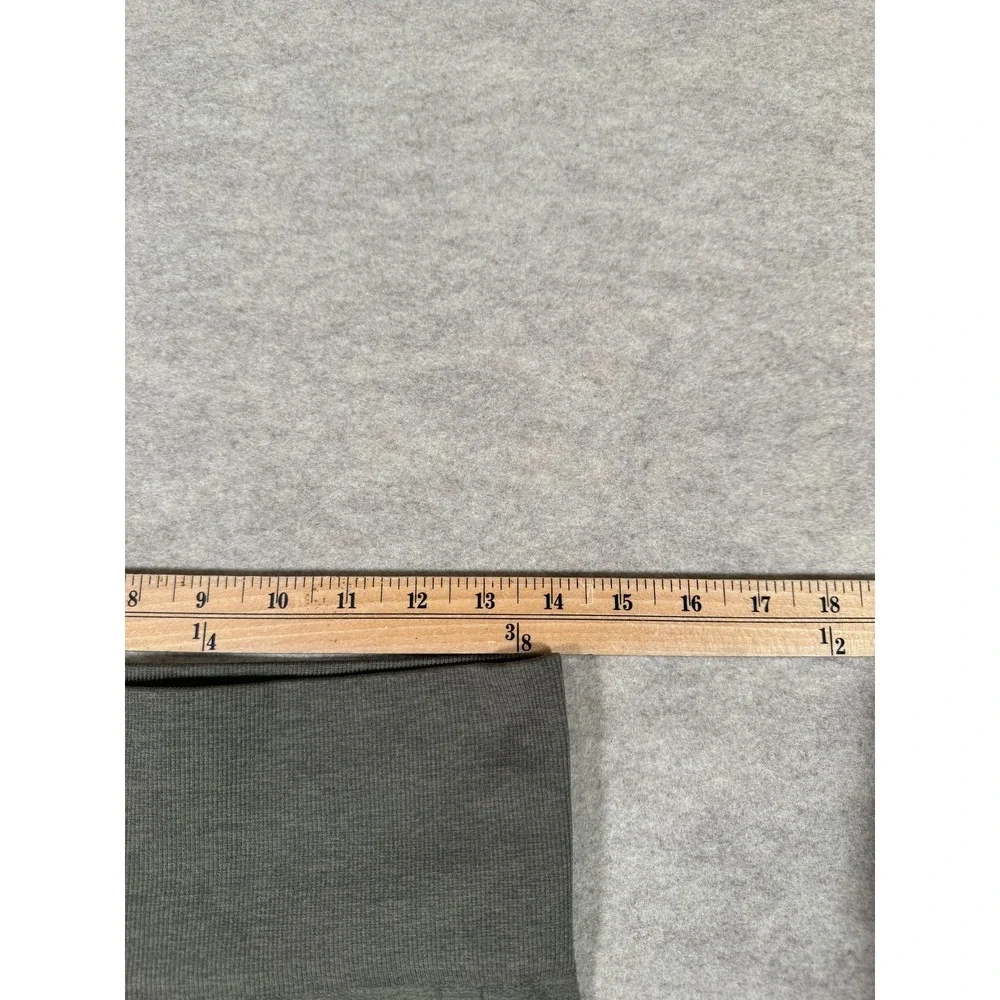 Lululemon Leggings Womens 8 Gray Capri Ruched Sides High Rise Yoga Athletic Gym